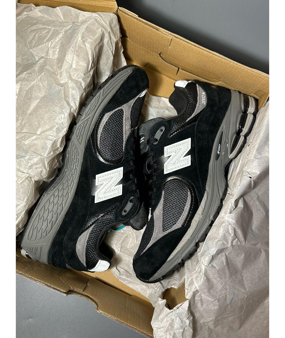 NEW BALANCE Черные замшевые низкие кроссовки / кеды, фото 8