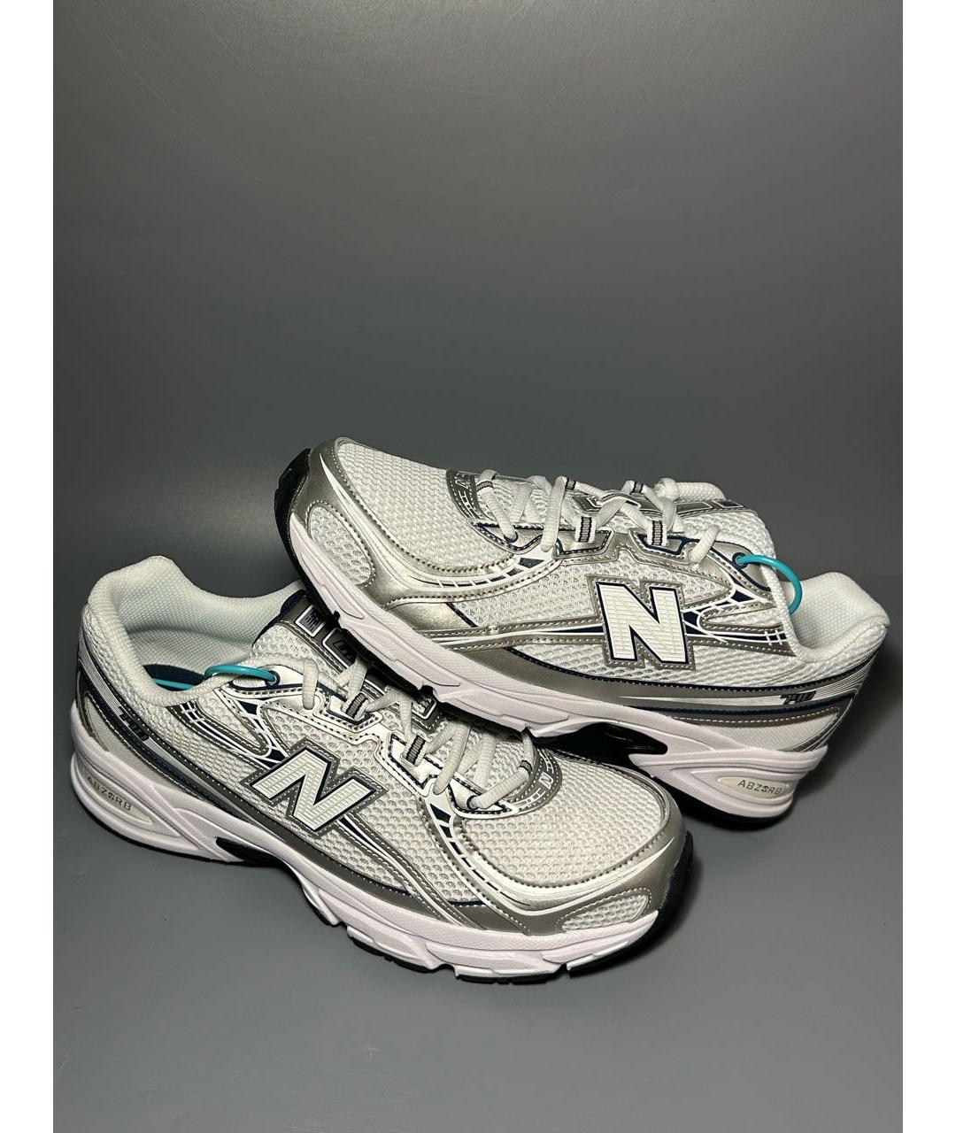 NEW BALANCE Белые синтетические низкие кроссовки / кеды, фото 6