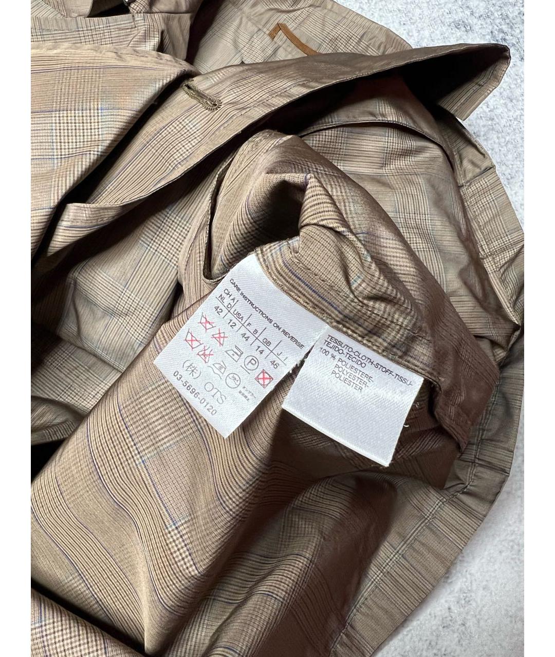 WEEKEND MAX MARA Коричневая полиэстеровая куртка, фото 8