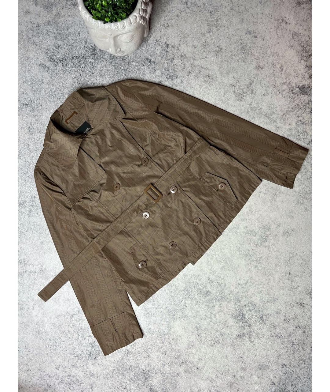 WEEKEND MAX MARA Коричневая полиэстеровая куртка, фото 9