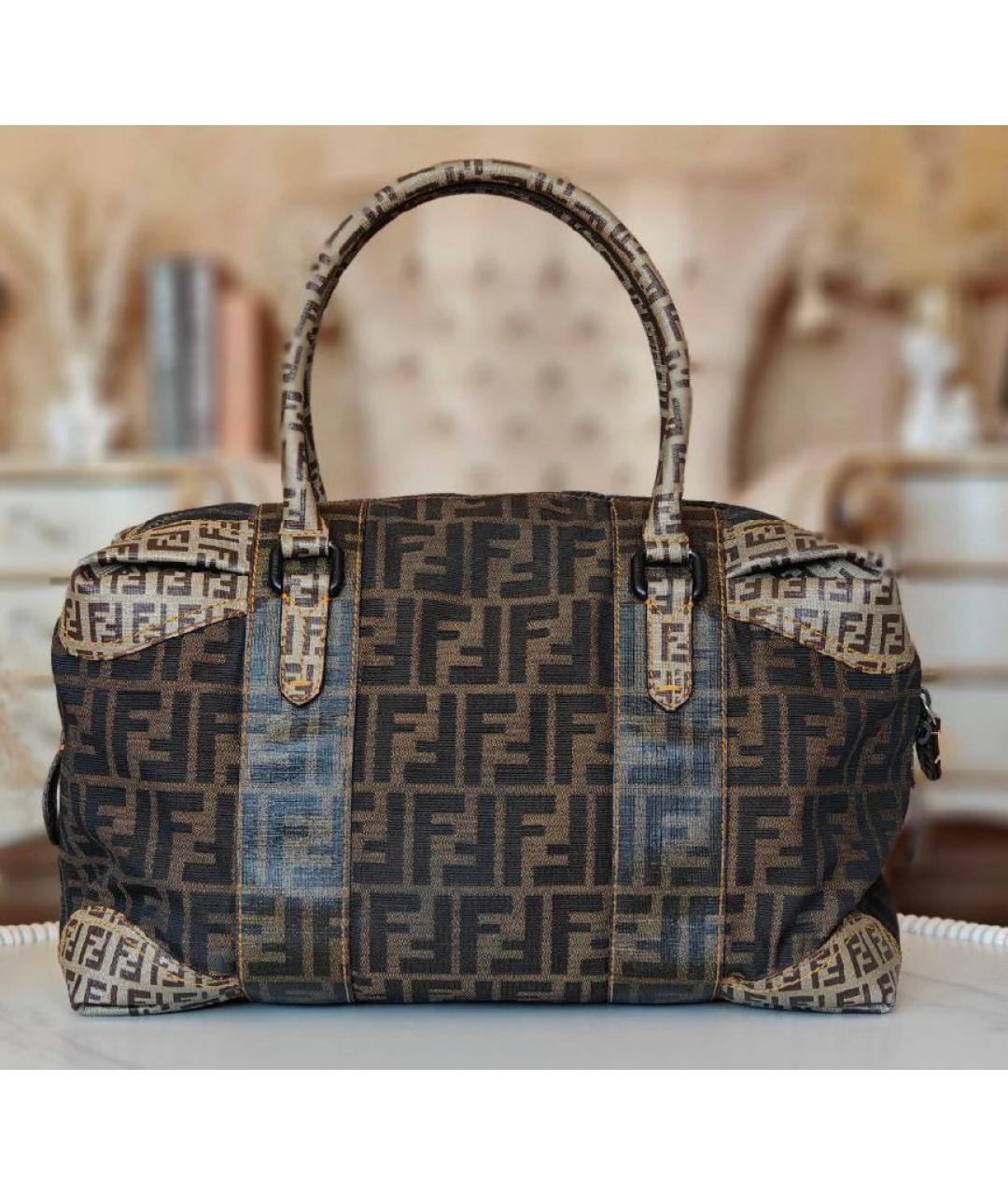 FENDI Коричневая сумка тоут, фото 9