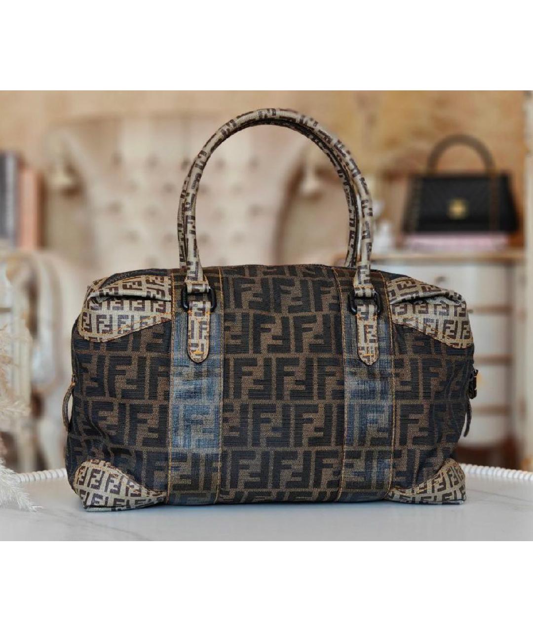 FENDI Коричневая сумка тоут, фото 2