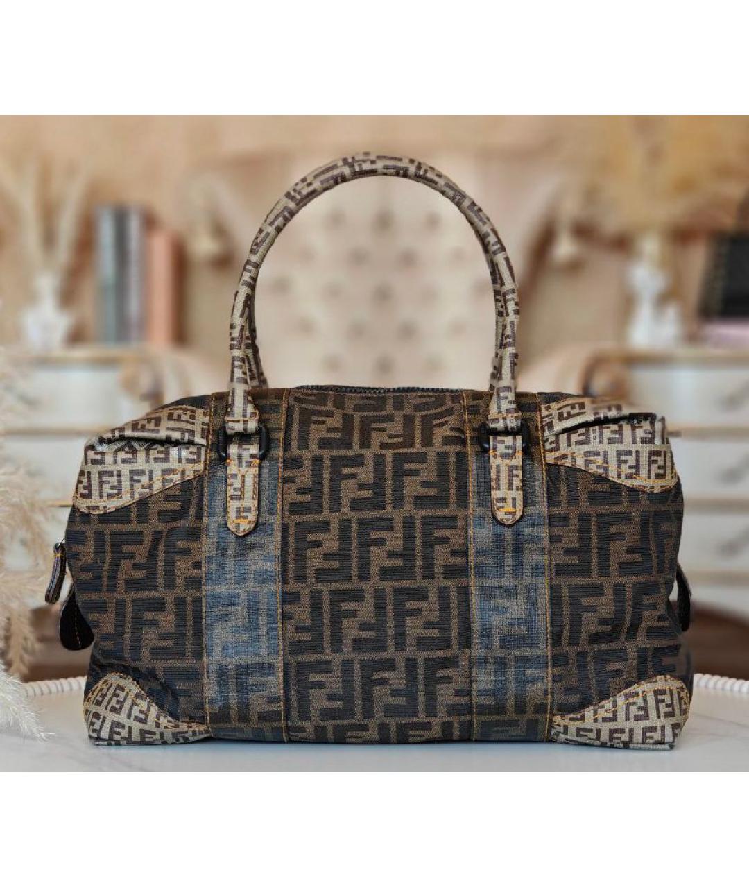 FENDI Коричневая сумка тоут, фото 3
