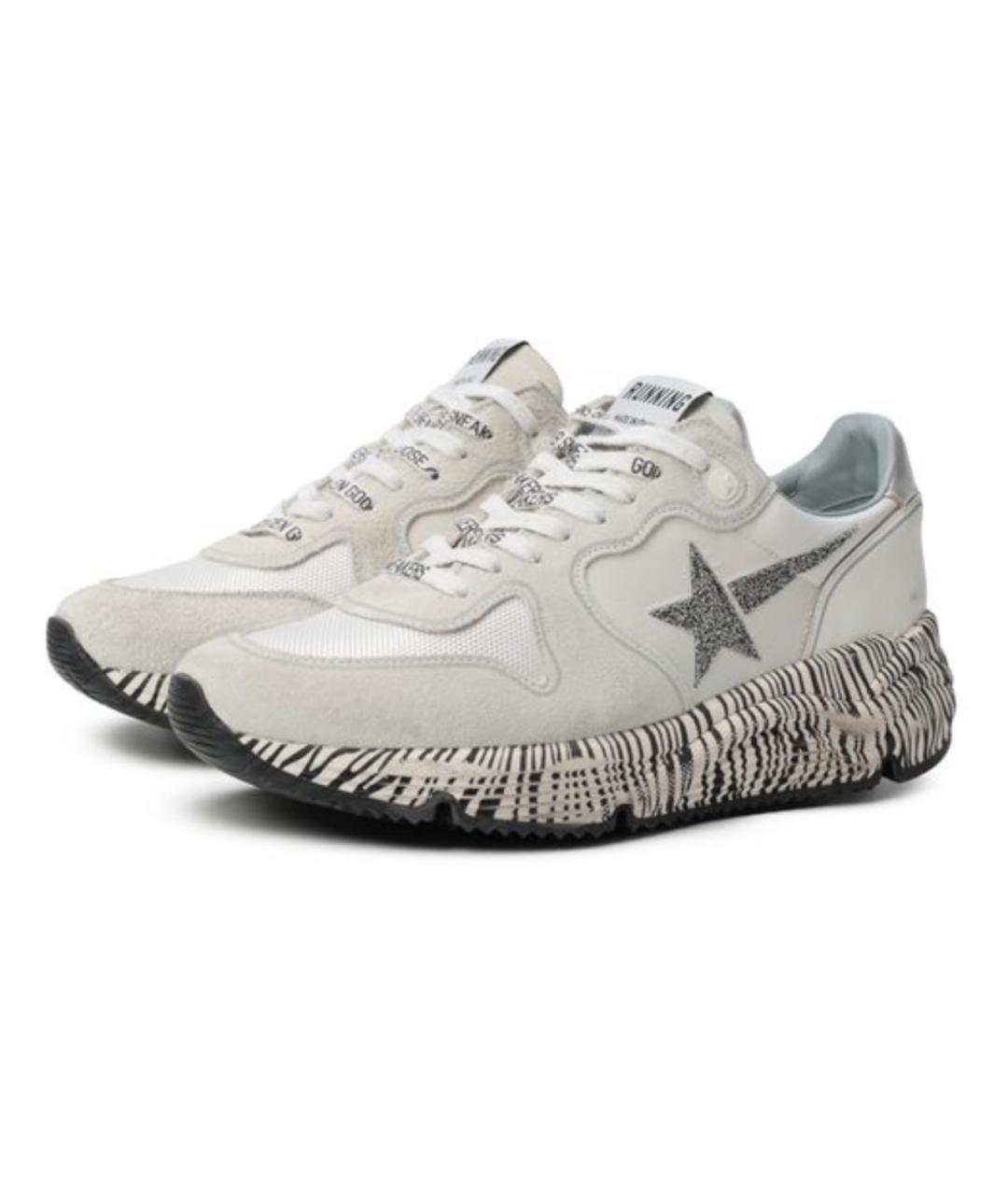 GOLDEN GOOSE DELUXE BRAND Белые кожаные кроссовки, фото 2