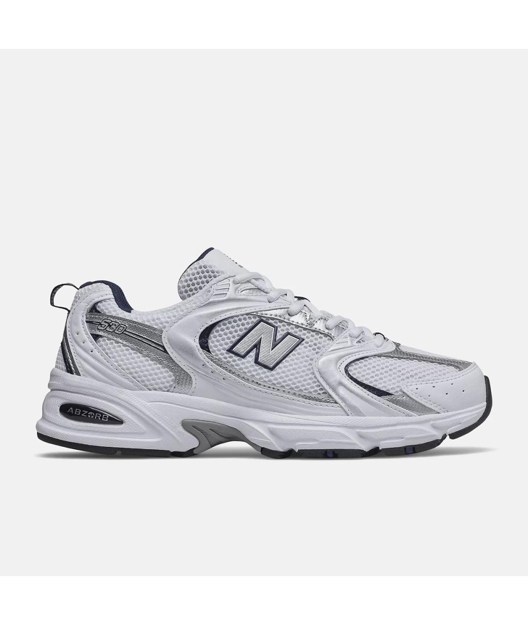 NEW BALANCE Белые кожаные высокие кроссовки / кеды, фото 9