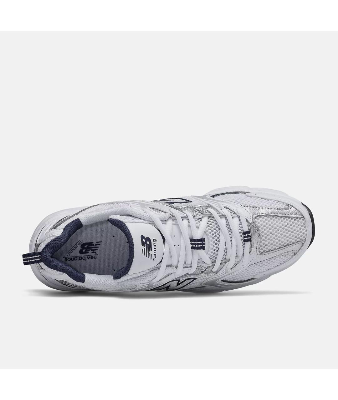 NEW BALANCE Белые кожаные высокие кроссовки / кеды, фото 2