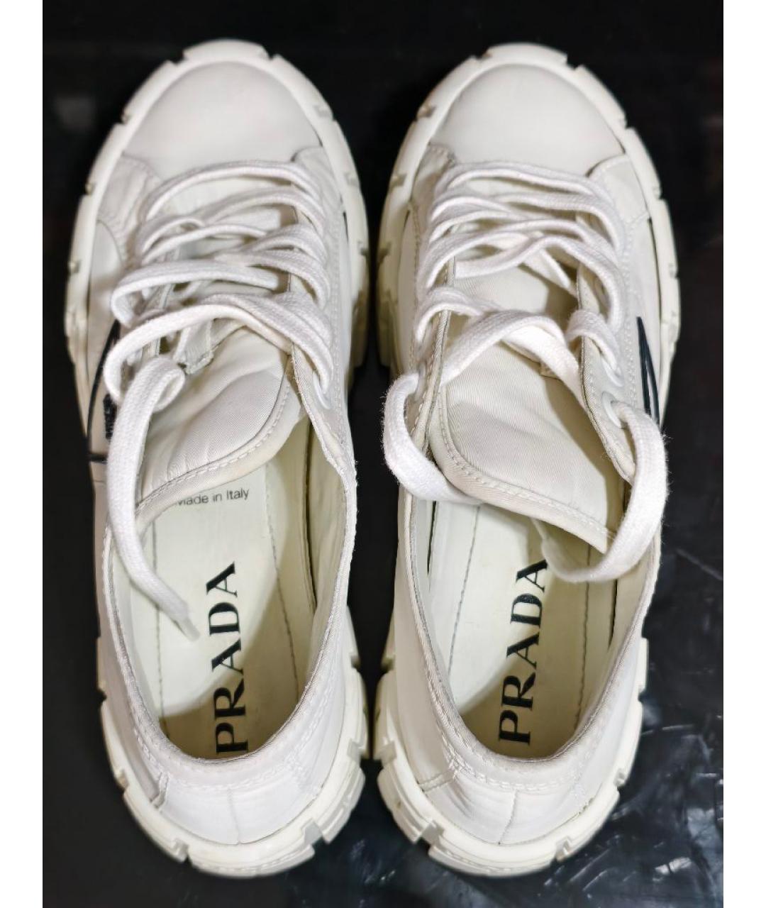 PRADA Белые кеды, фото 3