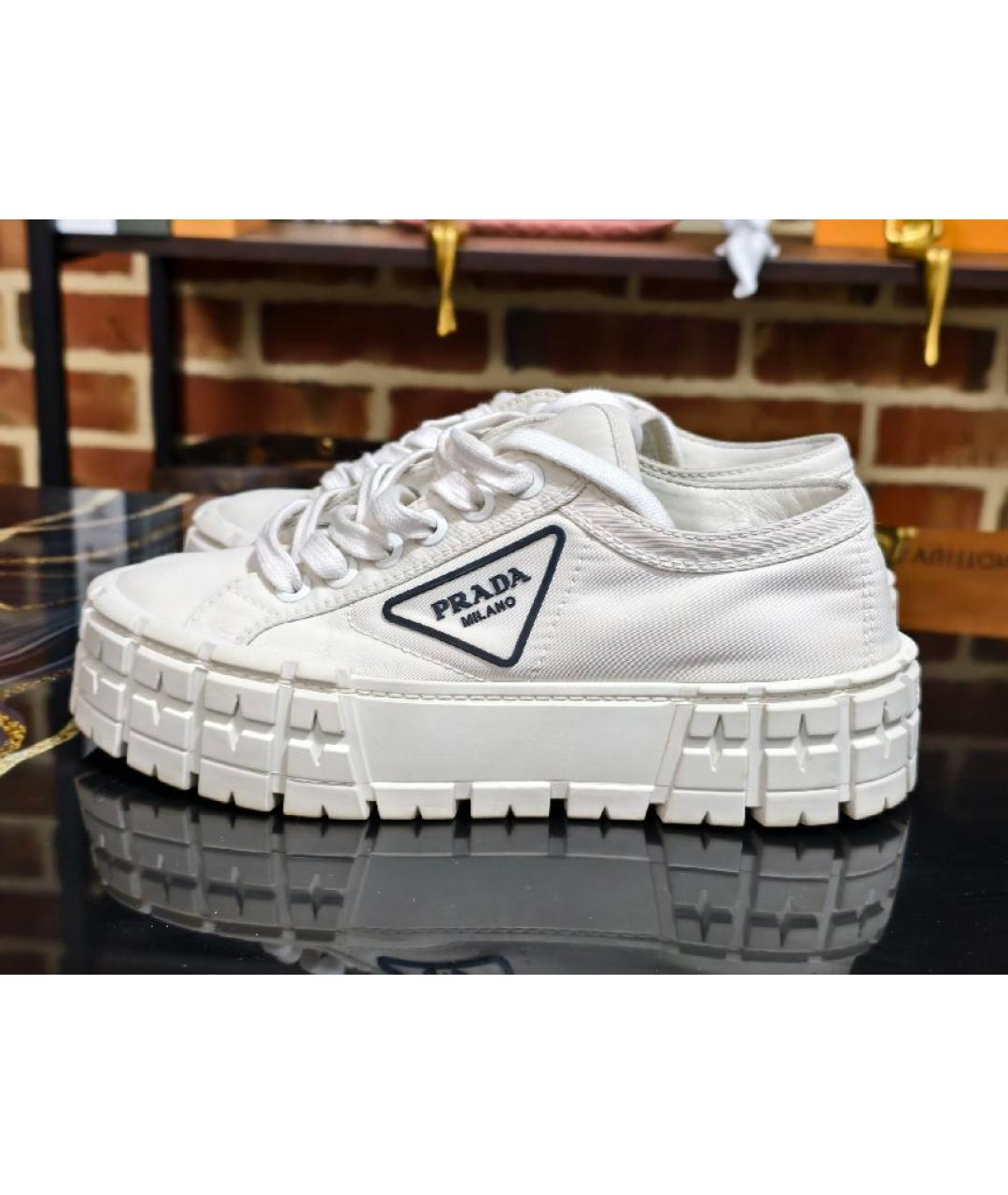 PRADA Белые кеды, фото 7