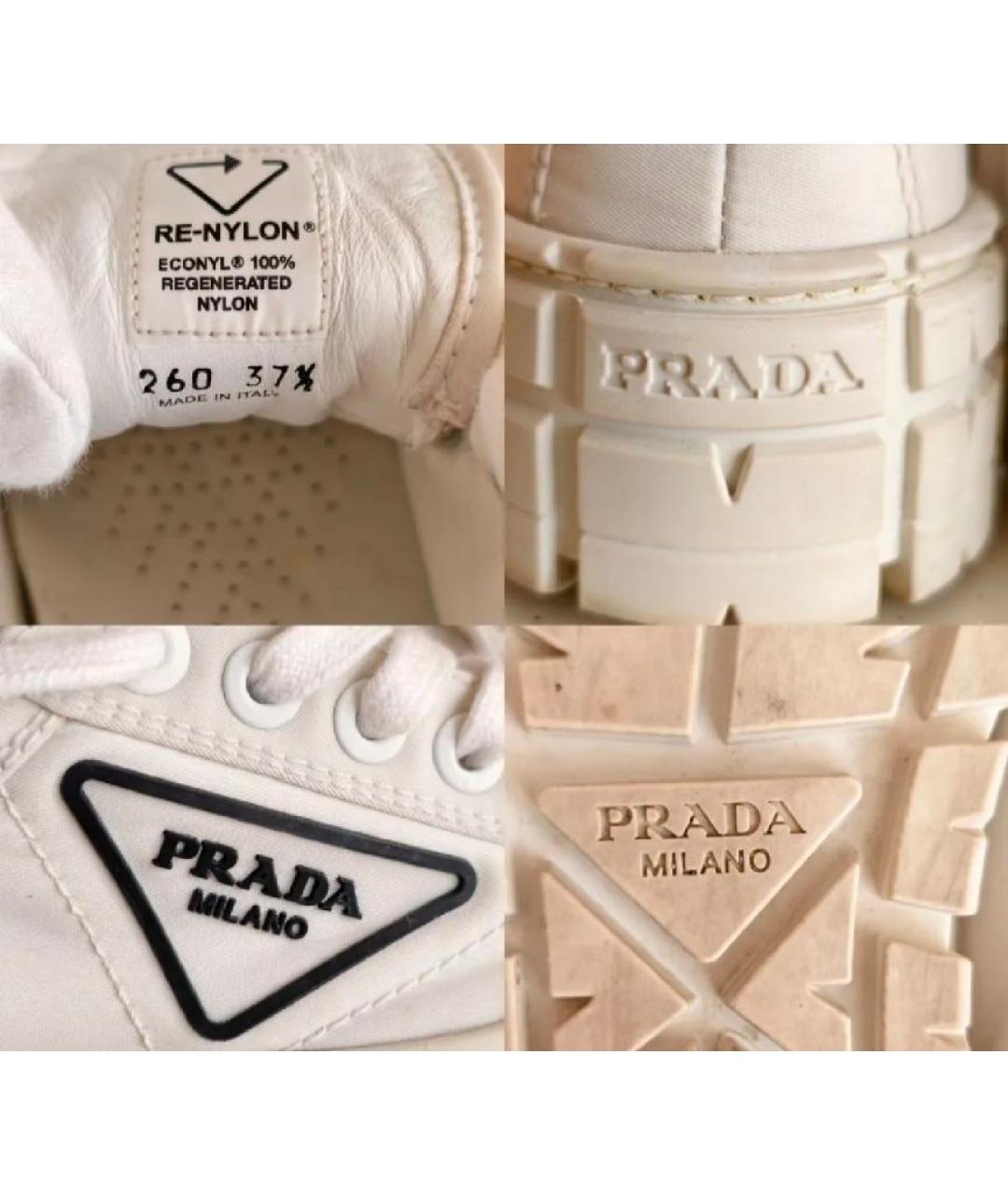 PRADA Белые кеды, фото 5