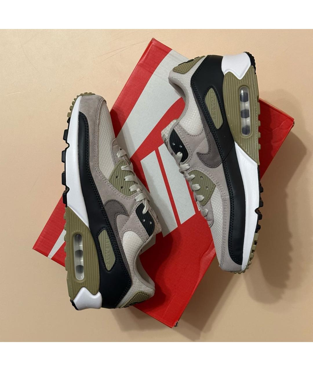 NIKE Хаки замшевые низкие кроссовки / кеды, фото 7
