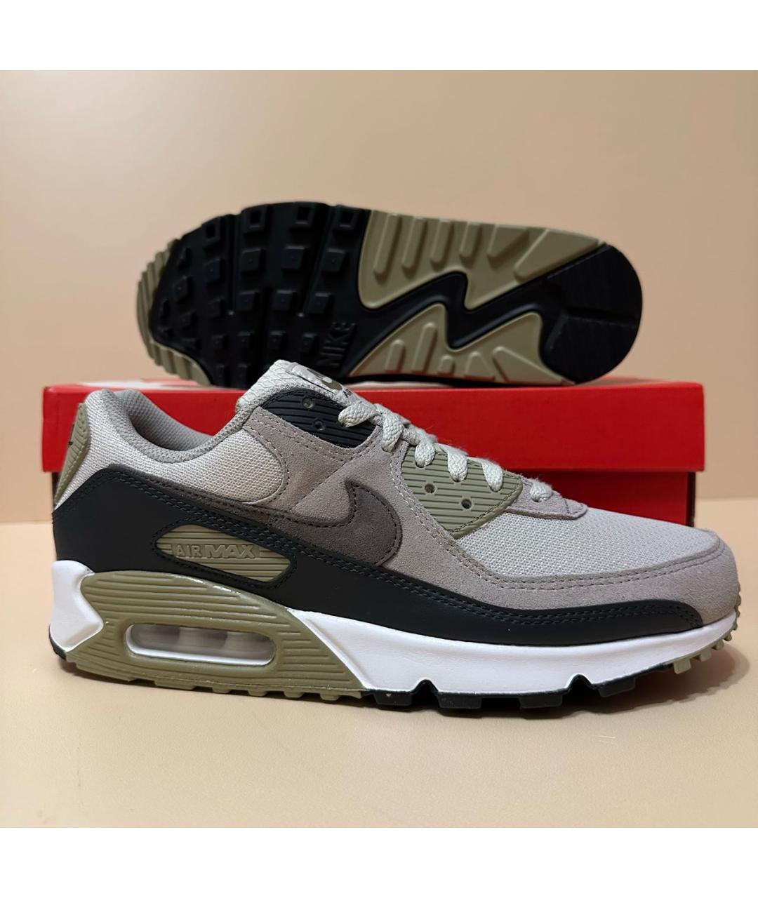 NIKE Хаки замшевые низкие кроссовки / кеды, фото 6