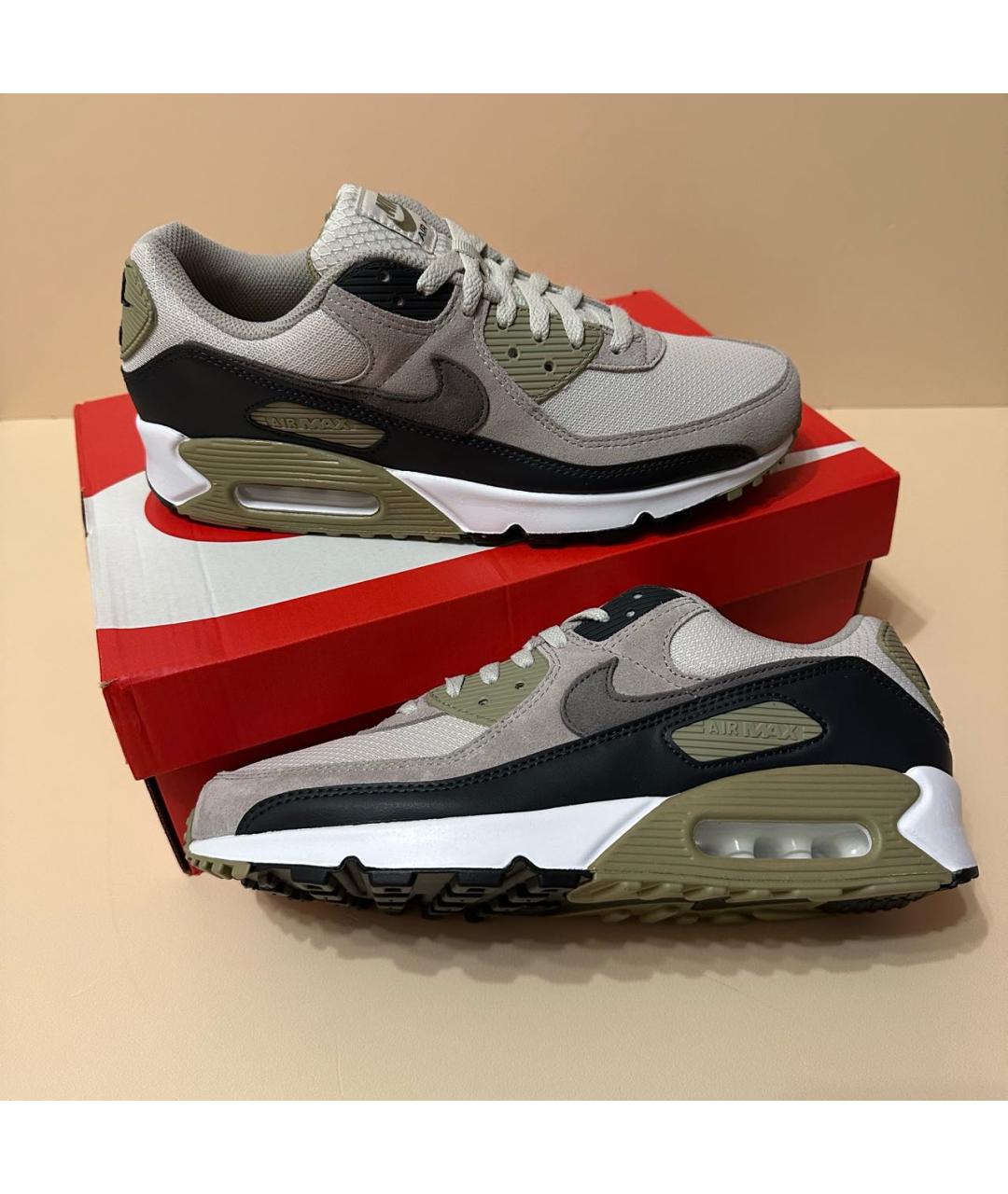 NIKE Хаки замшевые низкие кроссовки / кеды, фото 4