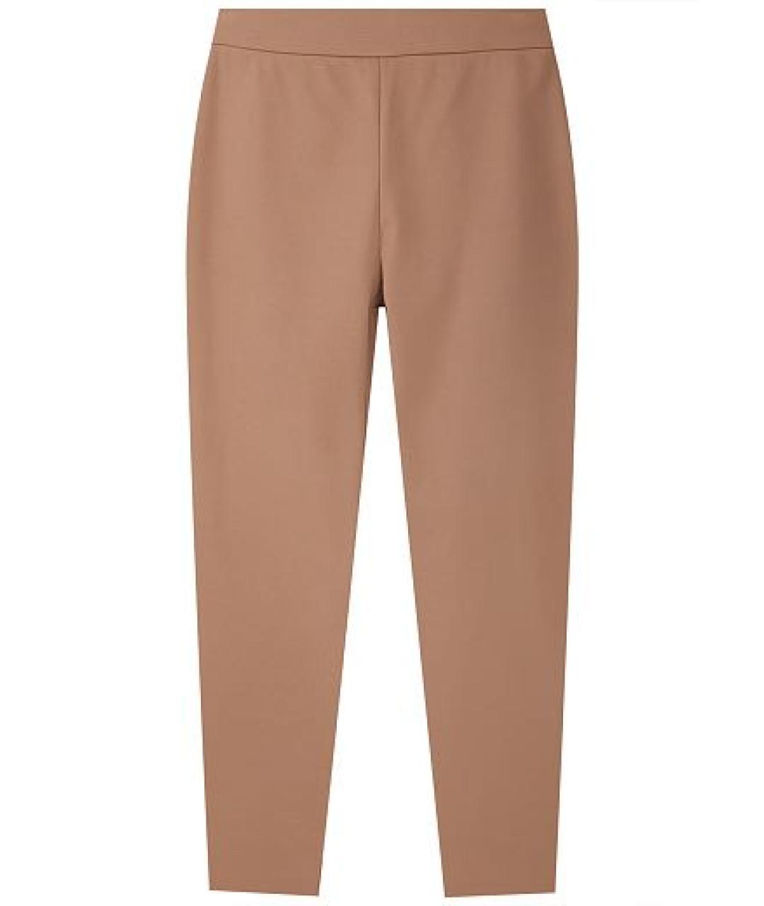 MAX MARA Коричневые полиамидовые леггинсы и велосипедки, фото 1