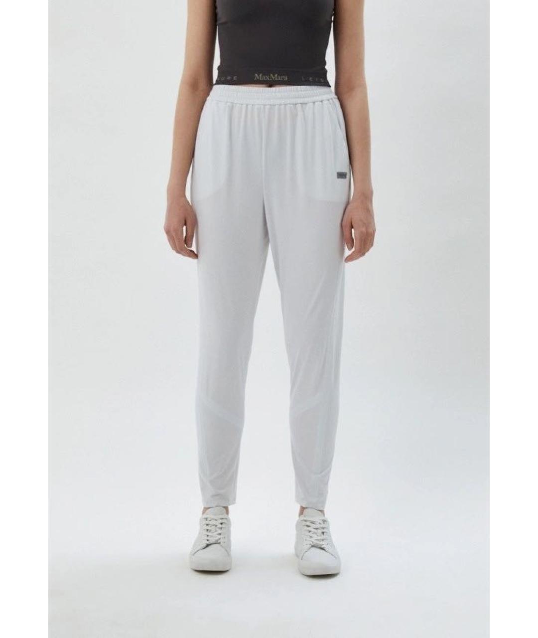 MAX MARA Белые хлопковые спортивные брюки и шорты, фото 9