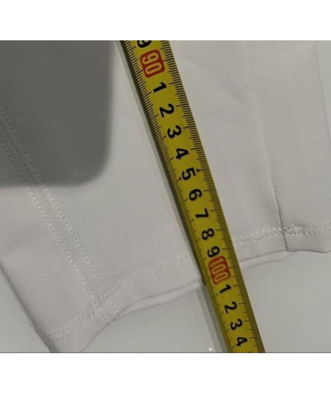 MAX MARA Белые хлопковые спортивные брюки и шорты, фото 5
