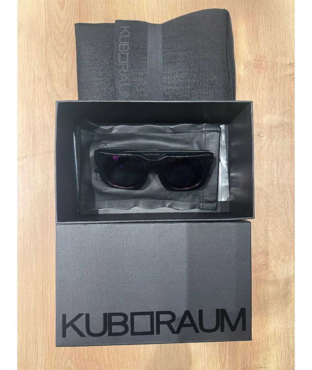 KUBORAUM Черные пластиковые солнцезащитные очки, фото 3