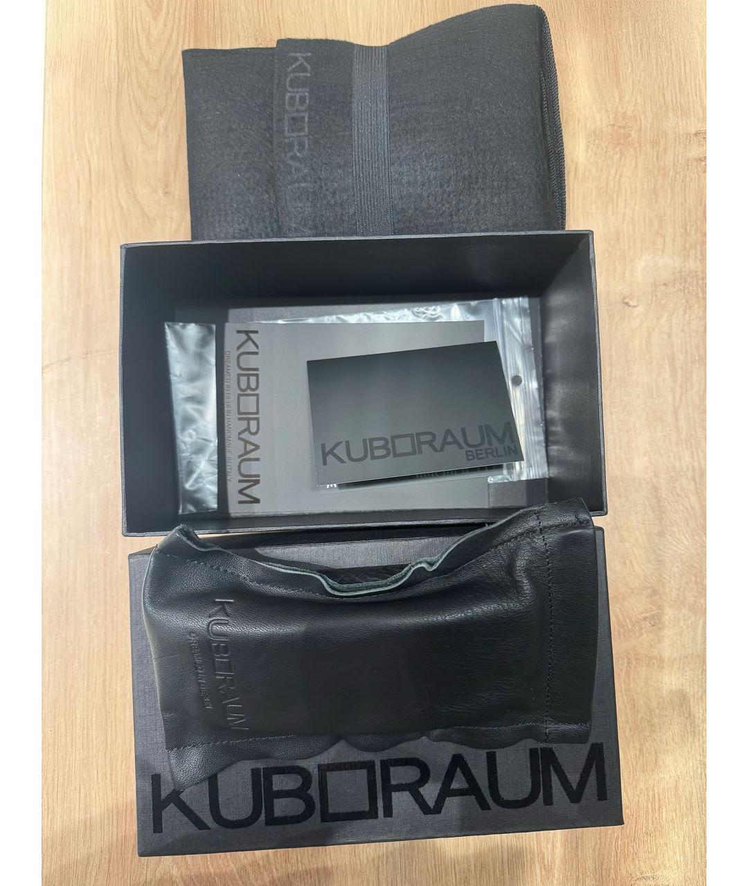 KUBORAUM Черные пластиковые солнцезащитные очки, фото 4