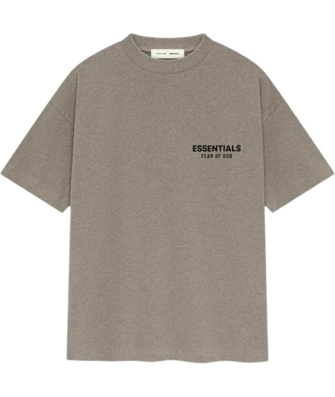 FEAR OF GOD ESSENTIALS Серая хлопковая футболка, фото 1