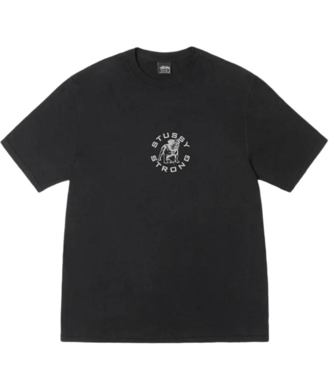 STUSSY Черная футболка, фото 1