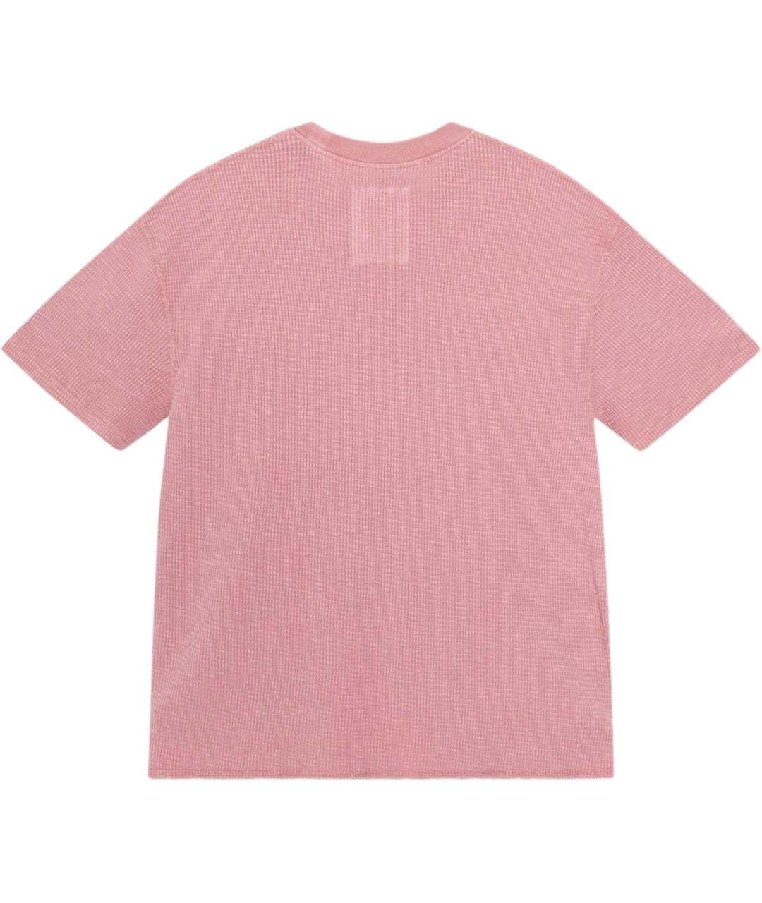 STUSSY Розовая хлопковая футболка, фото 2