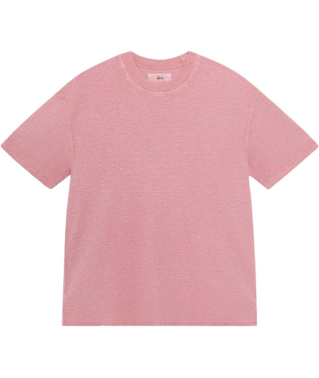 STUSSY Розовая хлопковая футболка, фото 1