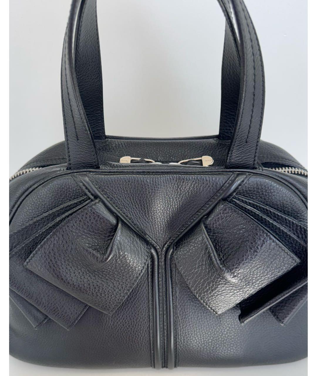 SAINT LAURENT Черная кожаная сумка тоут, фото 2