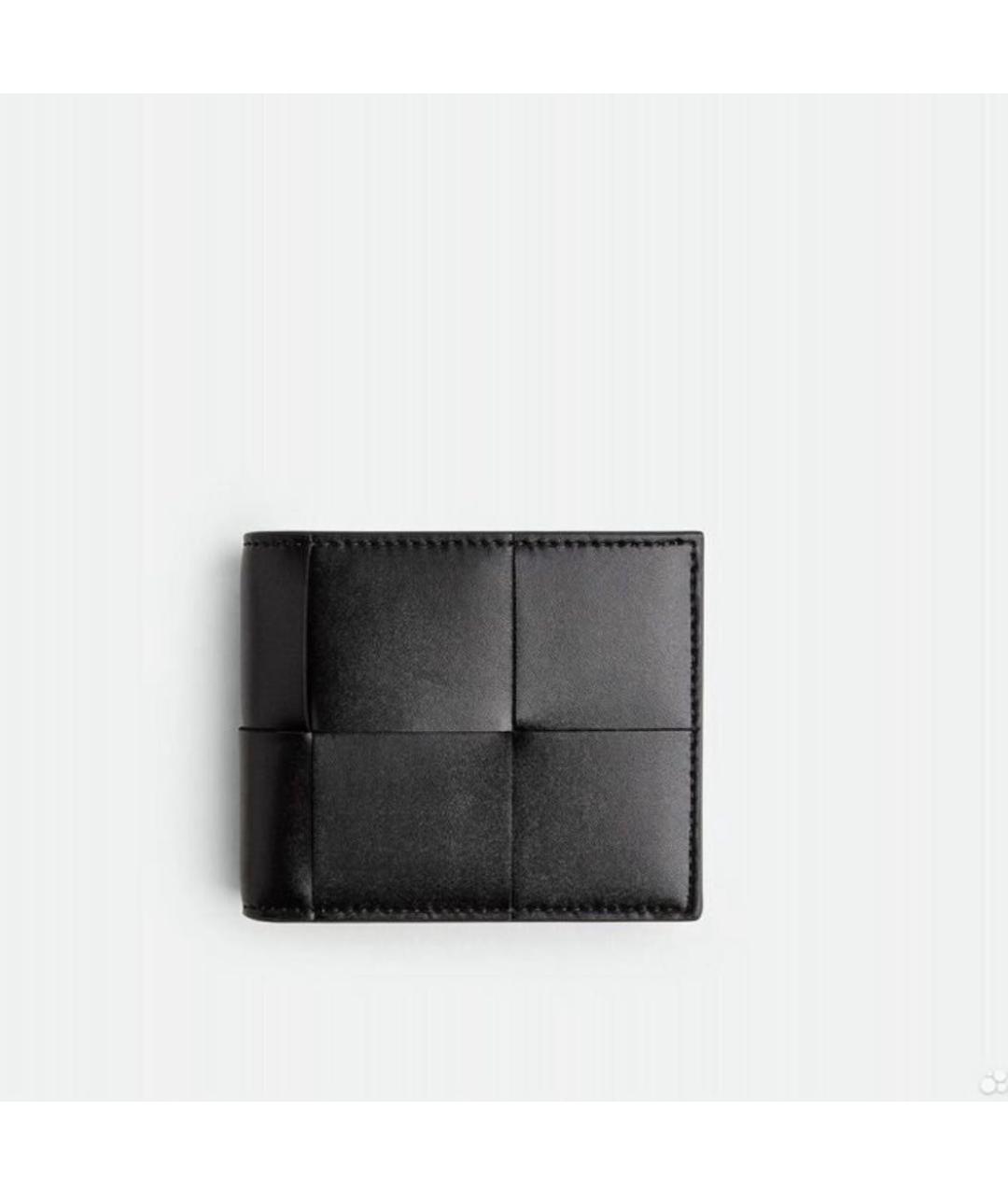 BOTTEGA VENETA Черный кожаный кошелек, фото 6