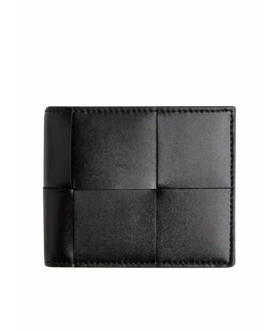 BOTTEGA VENETA Черный кожаный кошелек, фото 1