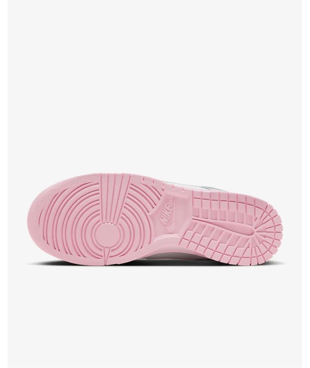 NIKE Серебряные кожаные кеды, фото 5