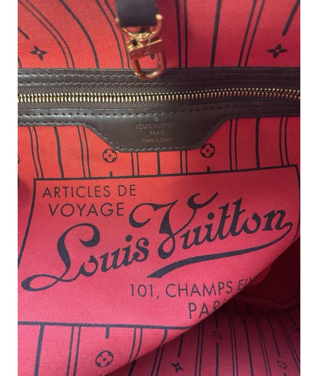 LOUIS VUITTON Коричневая сумка тоут, фото 5