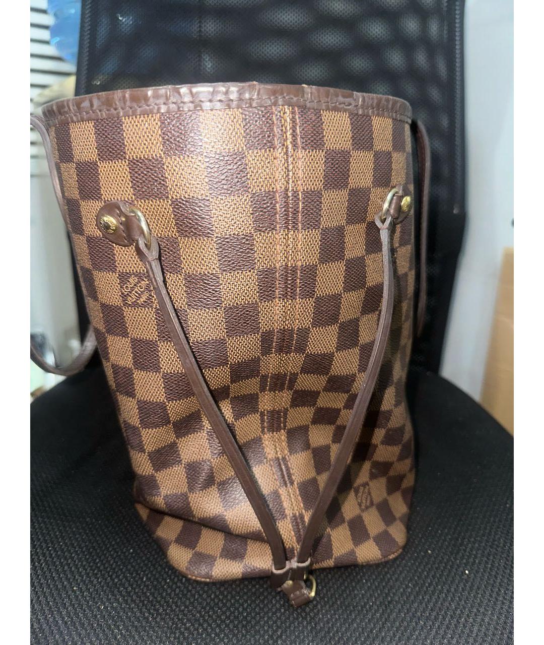 LOUIS VUITTON Коричневая сумка тоут, фото 3