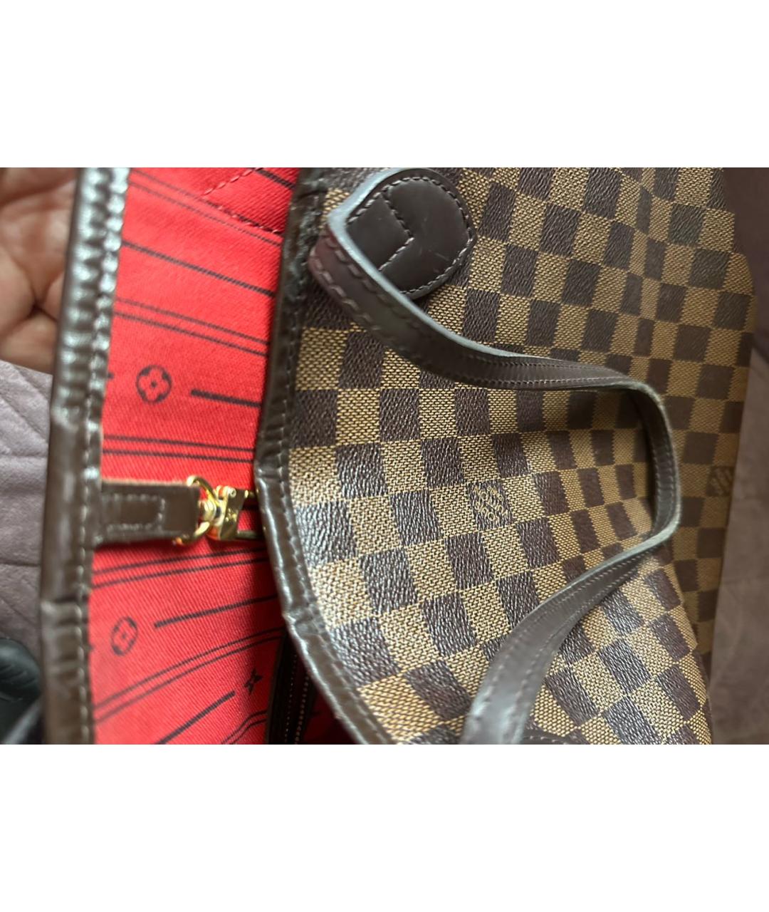 LOUIS VUITTON Коричневая сумка тоут, фото 2