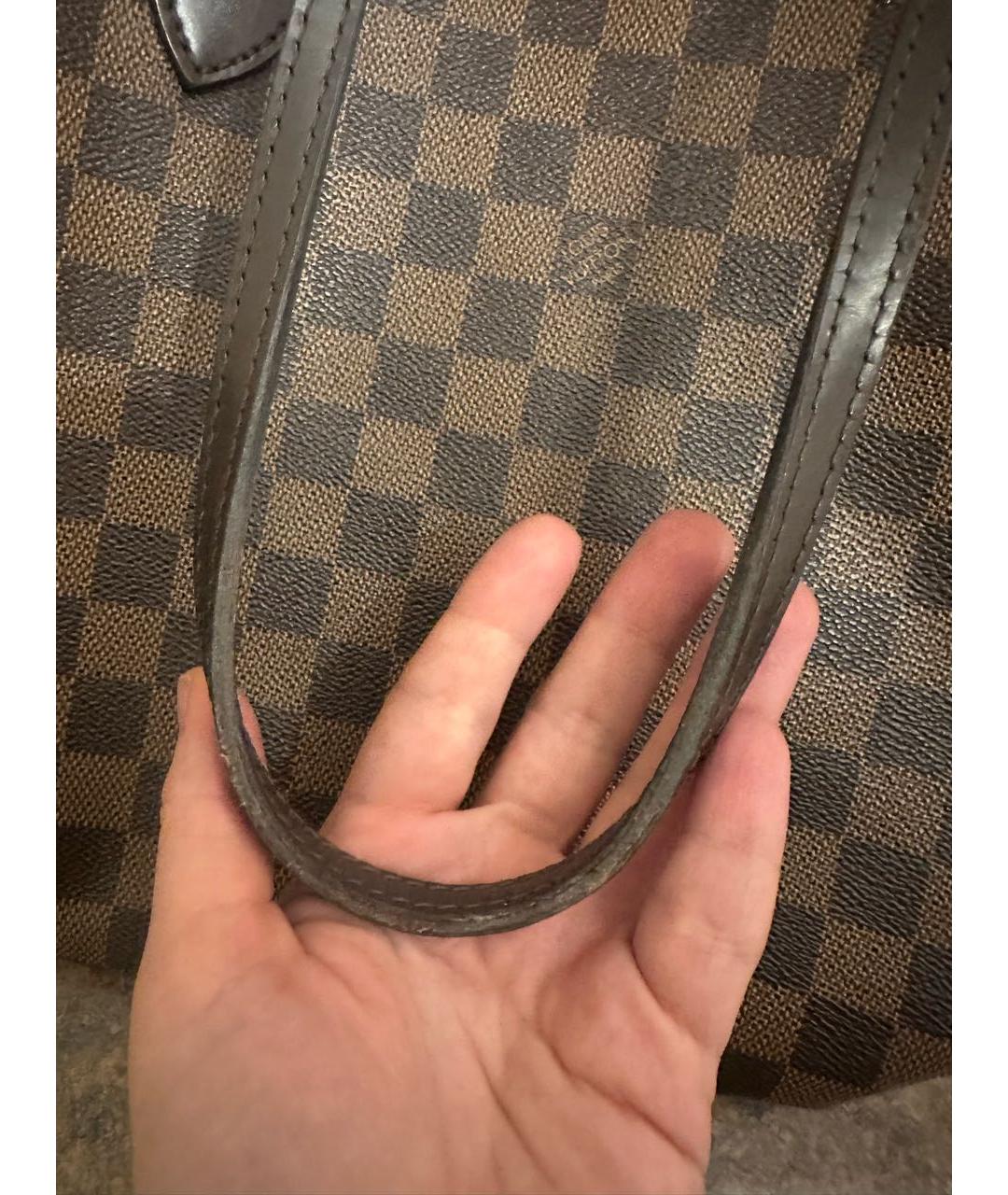 LOUIS VUITTON Коричневая сумка тоут, фото 8