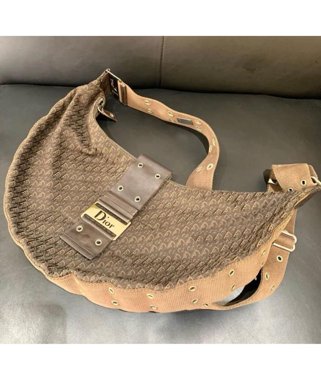 CHRISTIAN DIOR Коричневая сумка с короткими ручками, фото 2