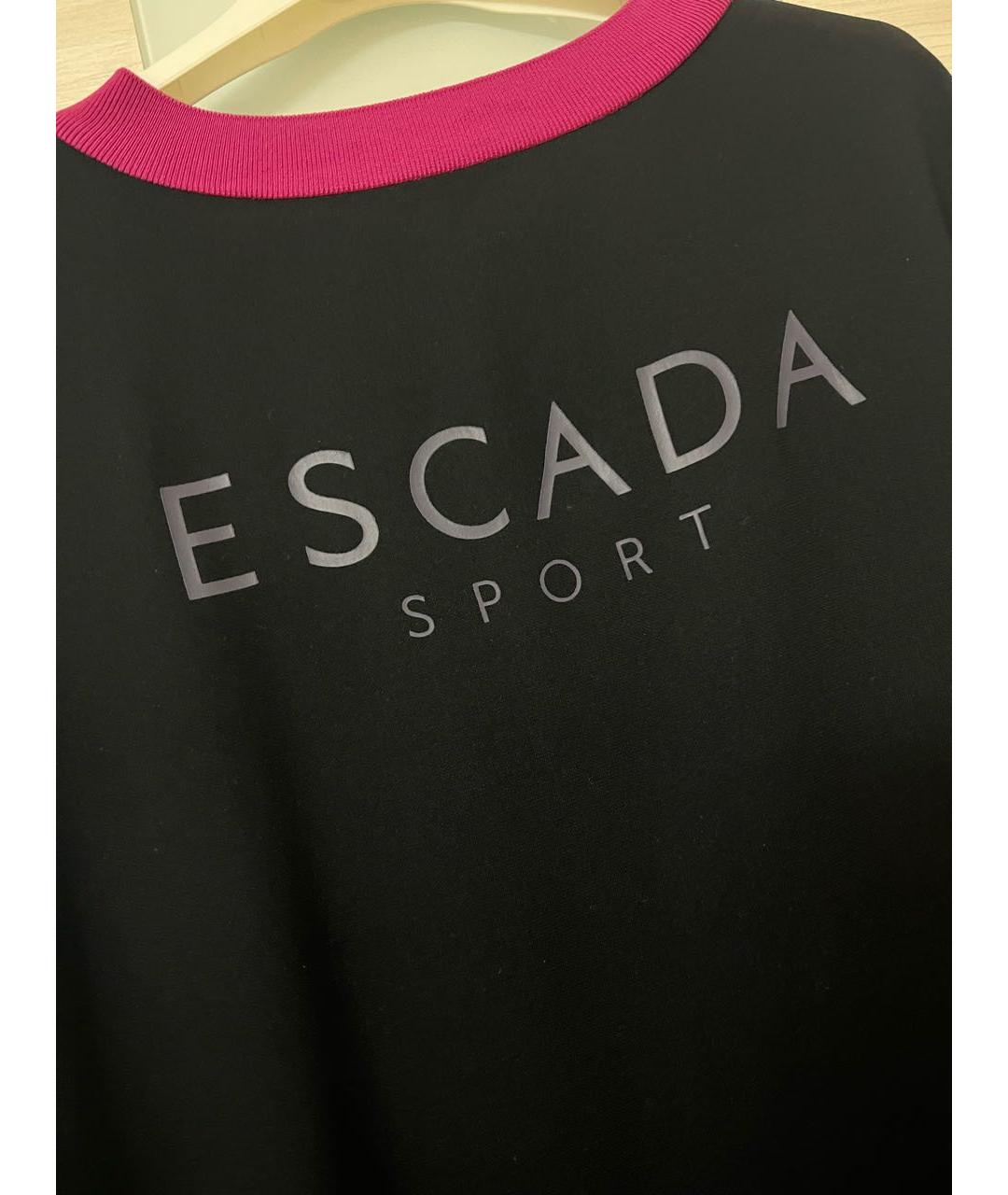ESCADA Темно-синее полиэстеровое повседневное платье, фото 4