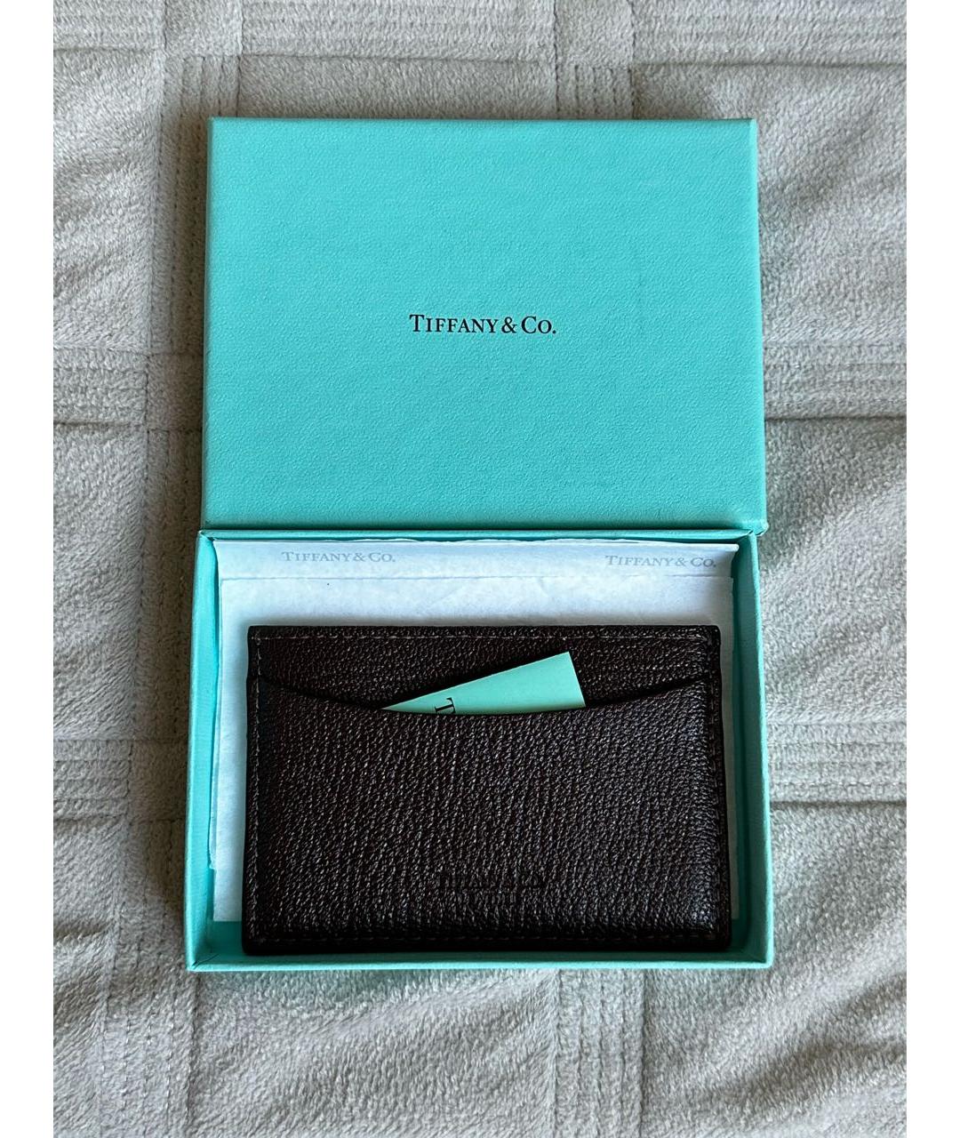 TIFFANY&CO Коричневый кардхолдер, фото 4