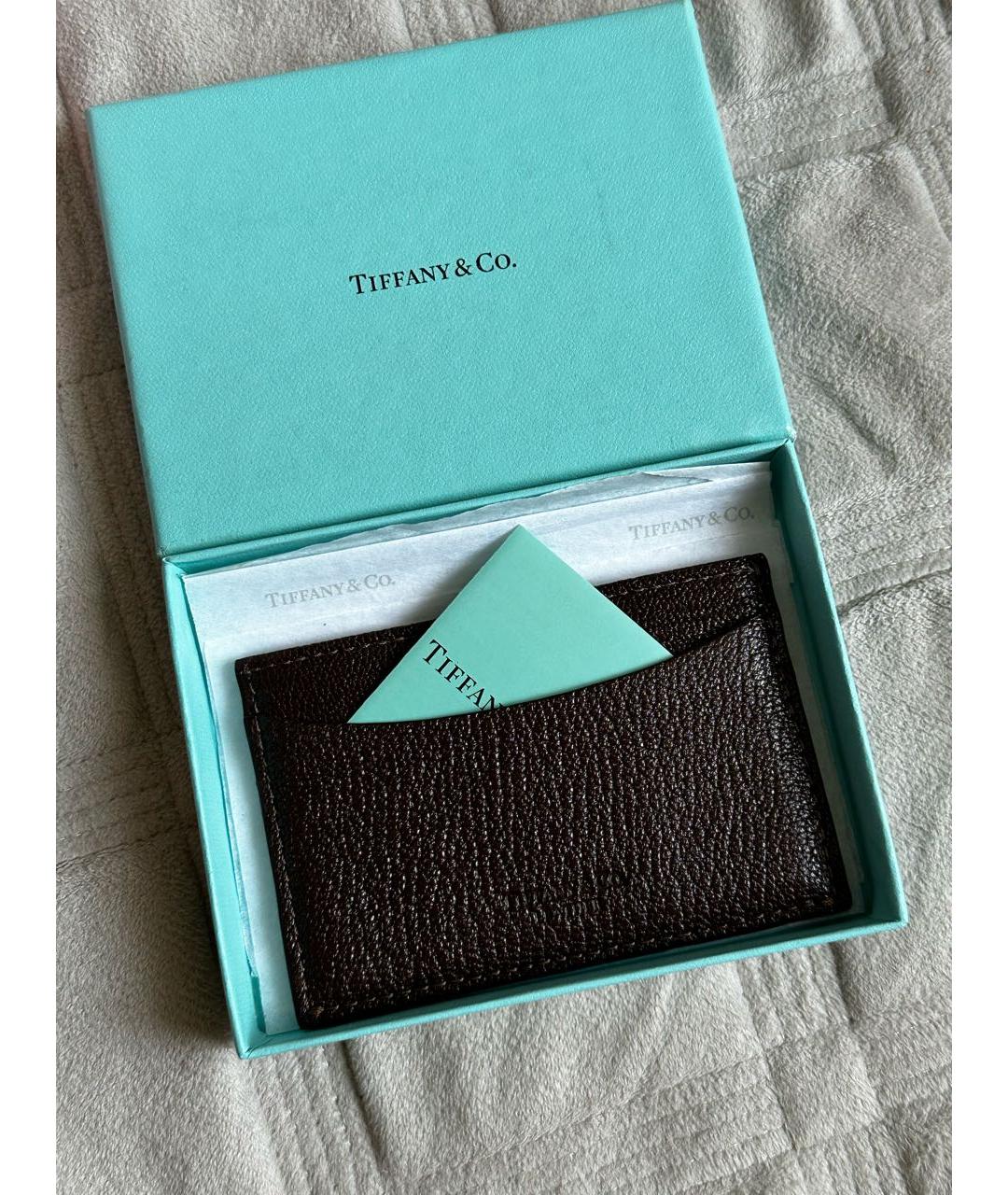 TIFFANY&CO Коричневый кардхолдер, фото 3