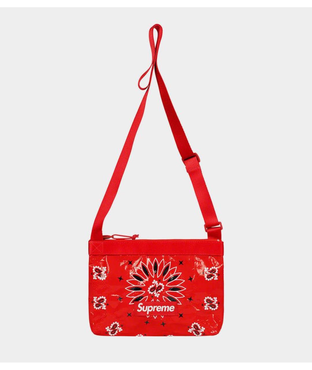 SUPREME Красная сумка на плечо, фото 7