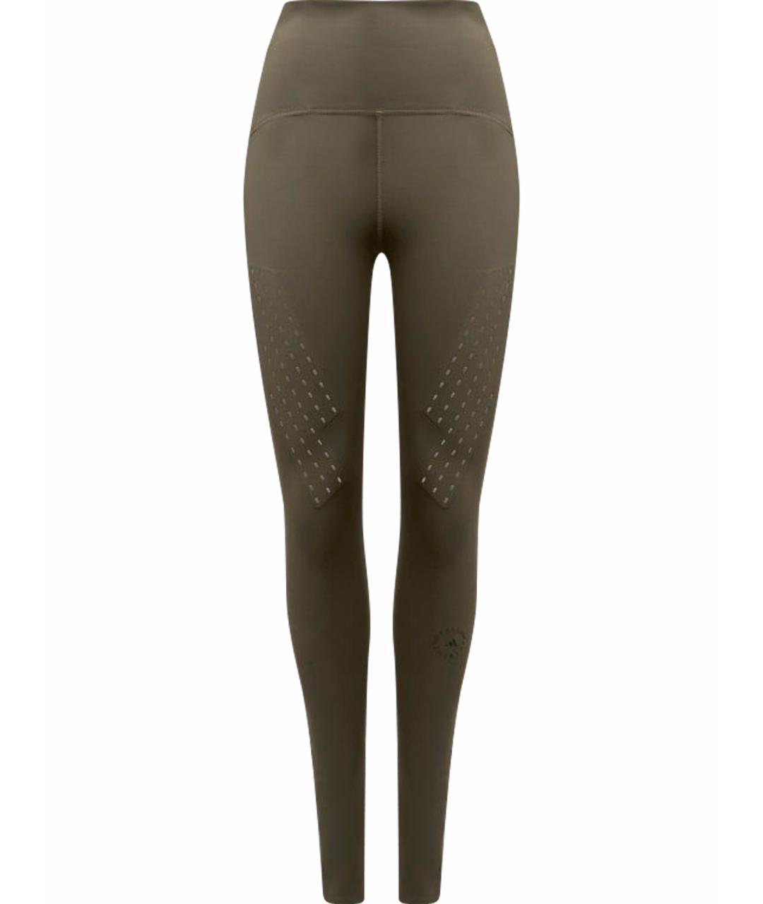 ADIDAS BY STELLA MCCARTNEY Хаки полиэстеровые леггинсы и велосипедки, фото 1