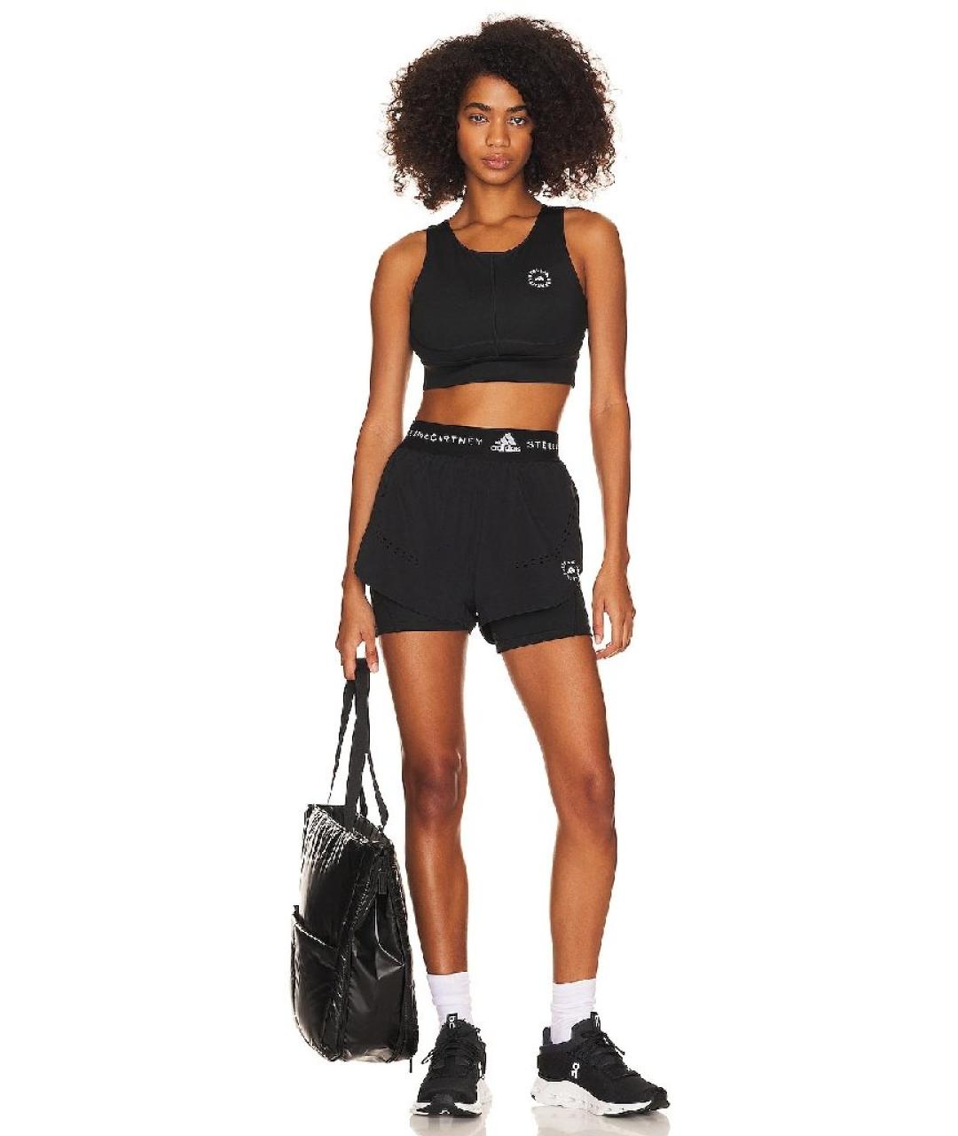 ADIDAS BY STELLA MCCARTNEY Черные спортивные брюки и шорты, фото 2