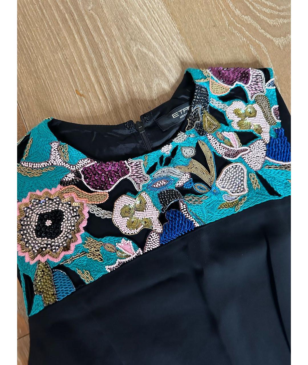 ETRO Синее вискозное повседневное платье, фото 2