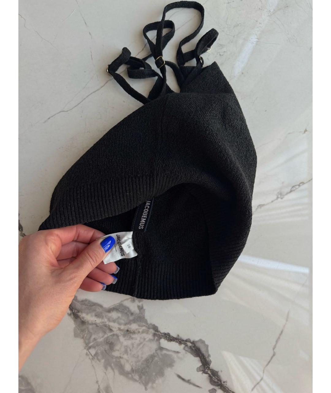 JACQUEMUS Черная майка, фото 5