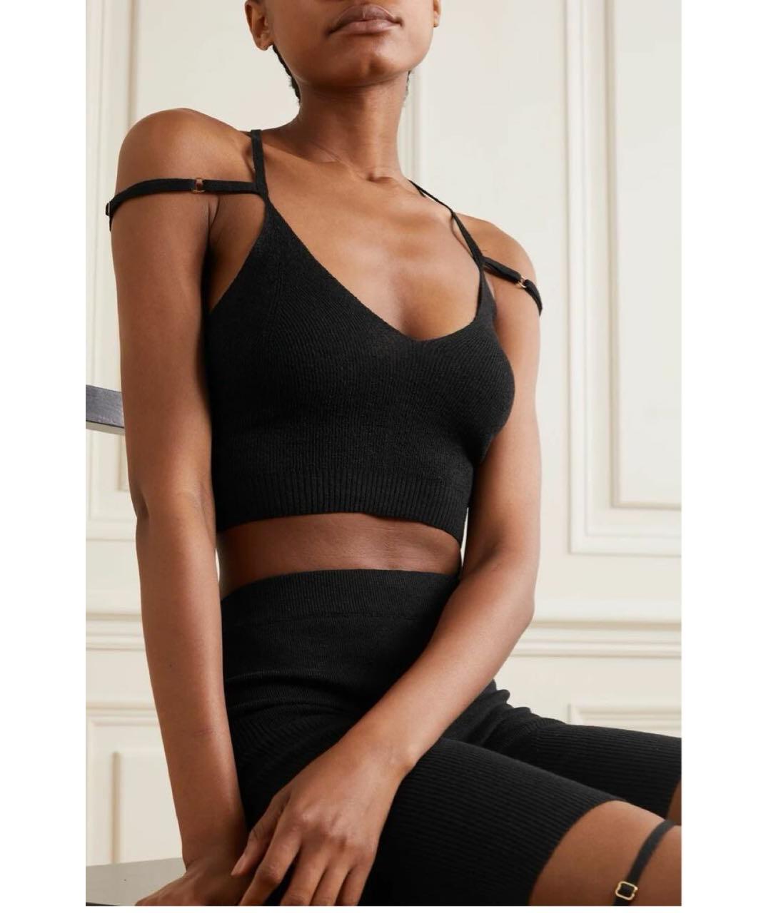 JACQUEMUS Черная майка, фото 2
