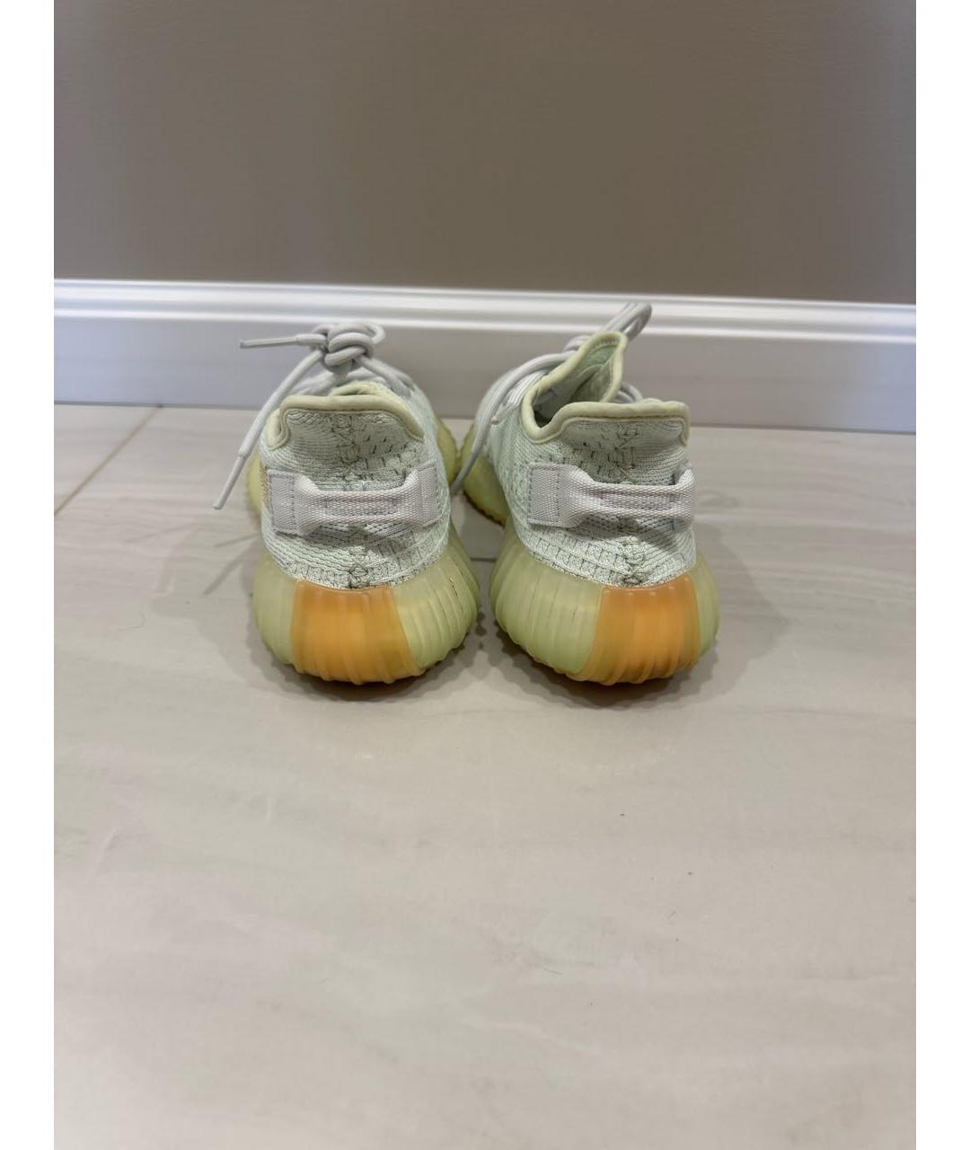 ADIDAS YEEZY Бирюзовые текстильные кроссовки, фото 3