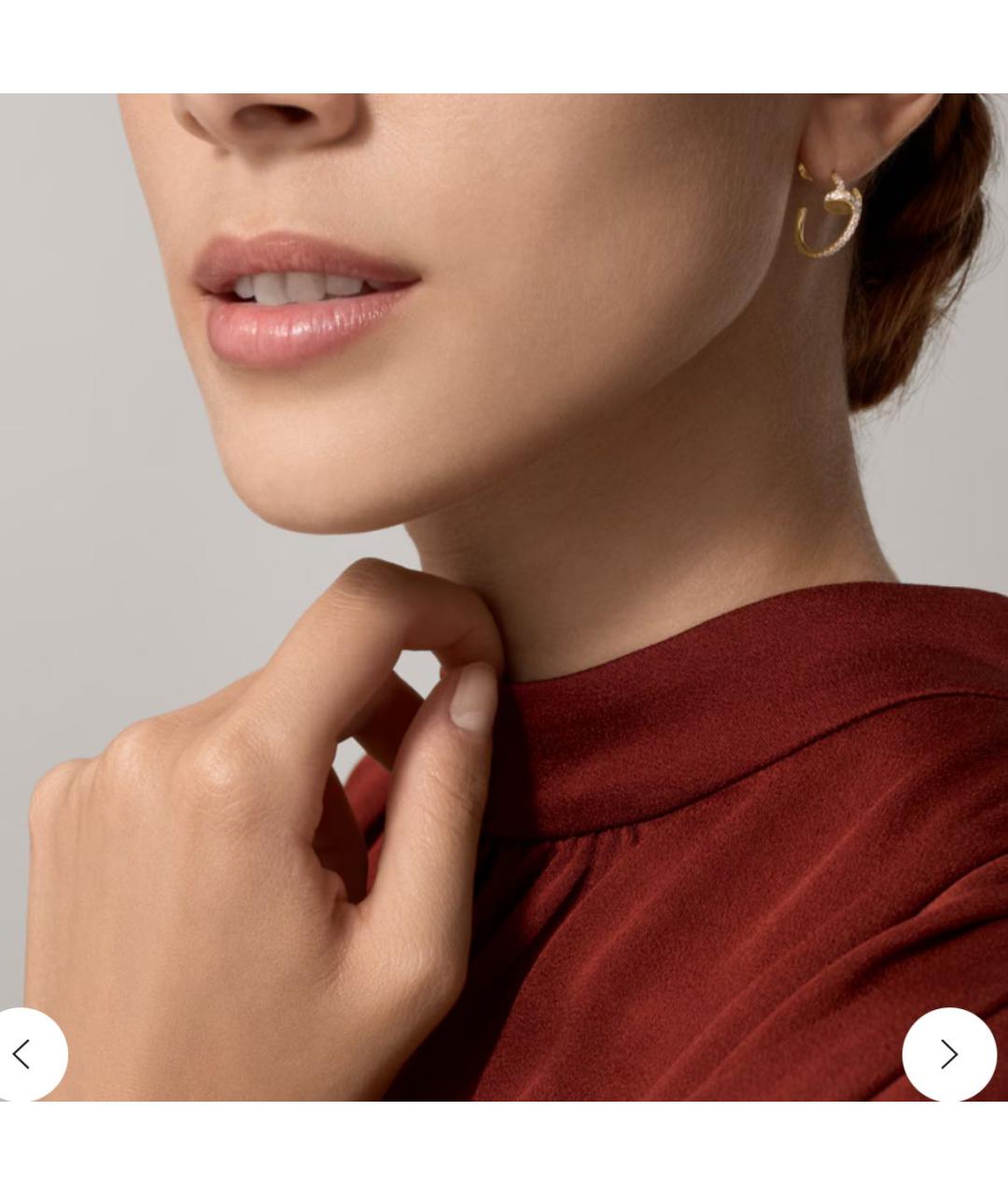 CARTIER Золотые серьги из желтого золота, фото 4