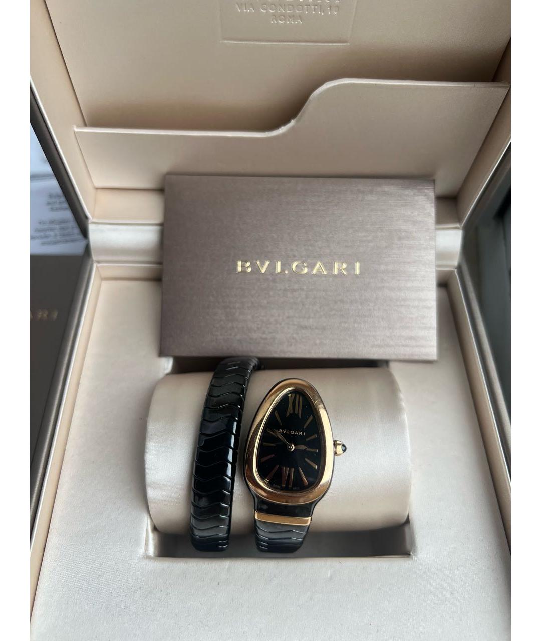 BVLGARI Черные керамические часы, фото 8