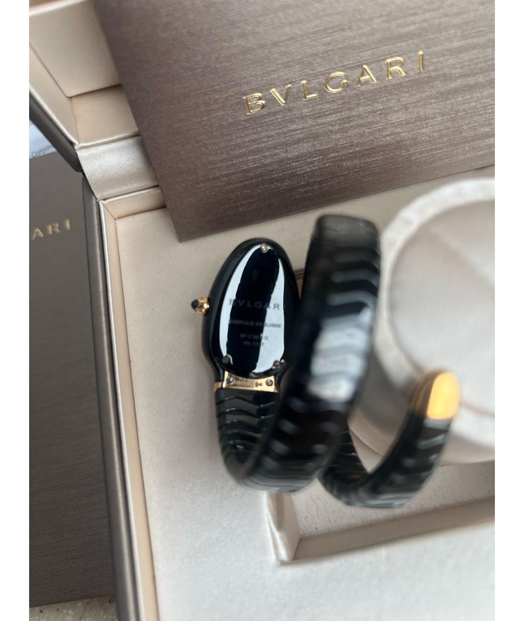 BVLGARI Черные керамические часы, фото 4