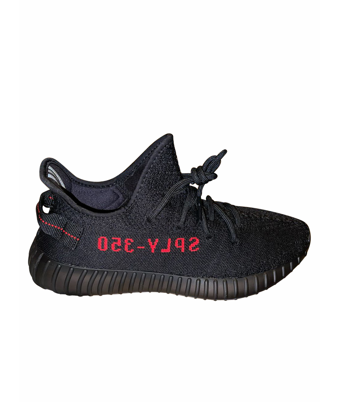 ADIDAS YEEZY Черные текстильные низкие кроссовки / кеды, фото 1