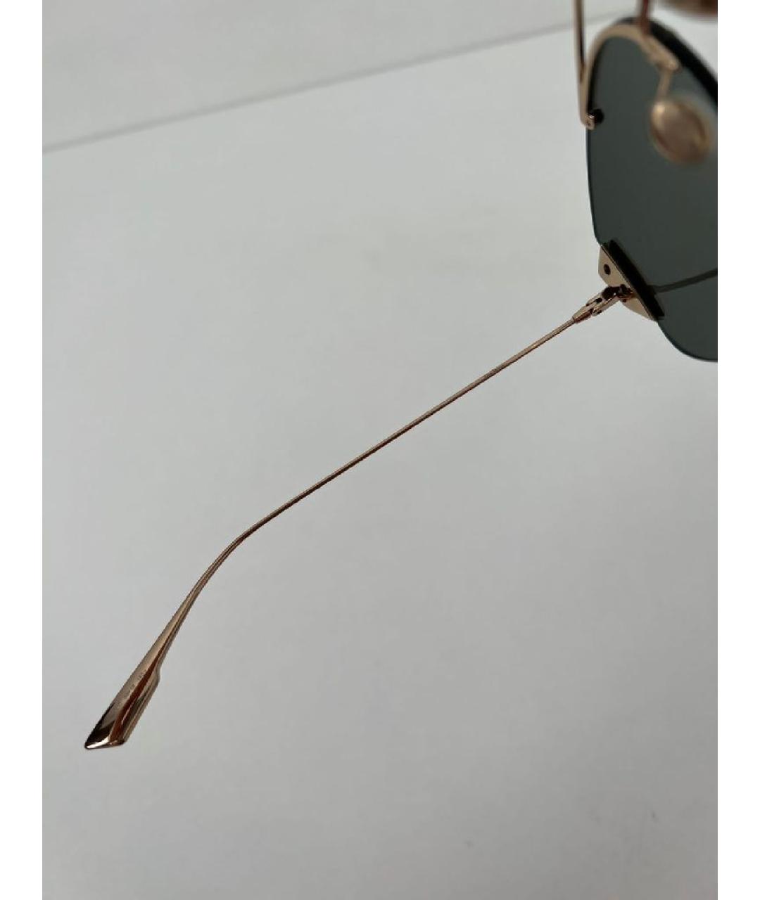 CHRISTIAN DIOR Серые металлические солнцезащитные очки, фото 4