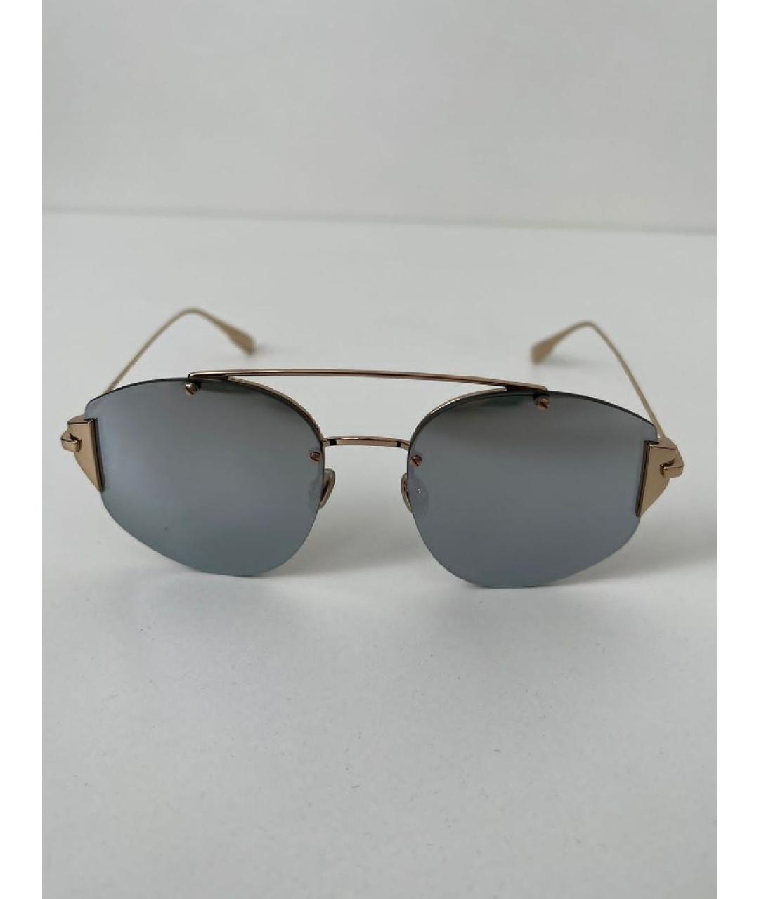 CHRISTIAN DIOR Серые металлические солнцезащитные очки, фото 2